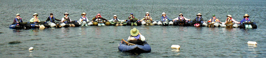Flyfishing in Innertubes